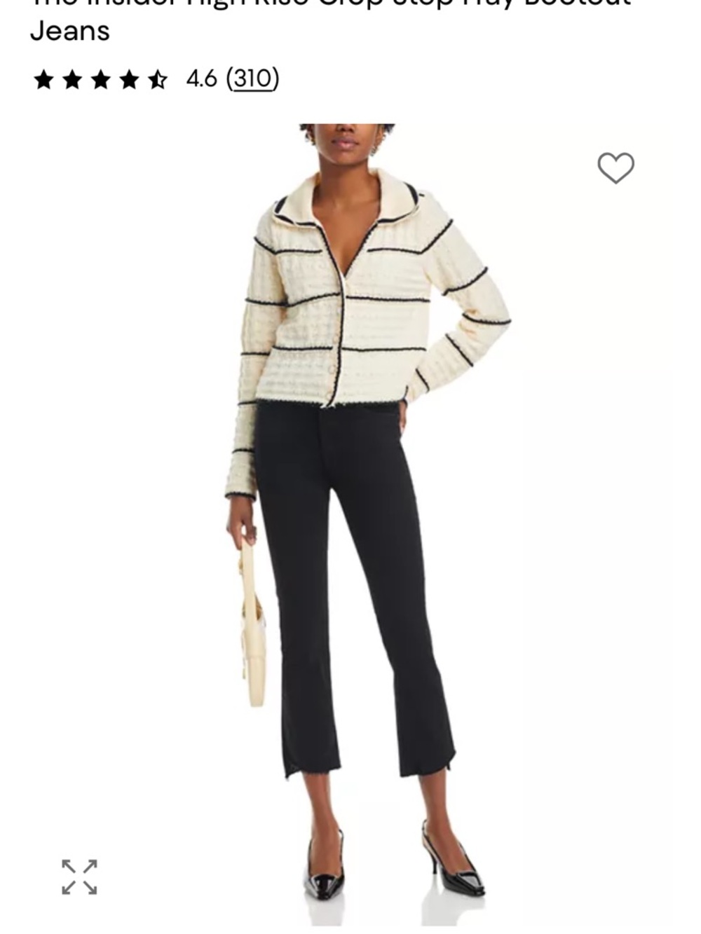 MOTHER Black Flare Jeans with Raw Frayed Hem